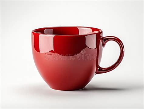 Red_Cup_Isolated_on_White_Background_2 Stock Illustration - Illustration of generative, caffeine ...