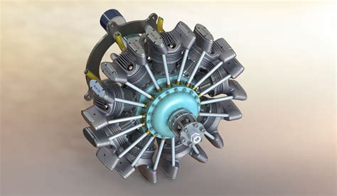 9 Cylinder Radial Engine 200cc 4 Stroke Petrol for RC Giant Scale Model Airplanes | Airen ...