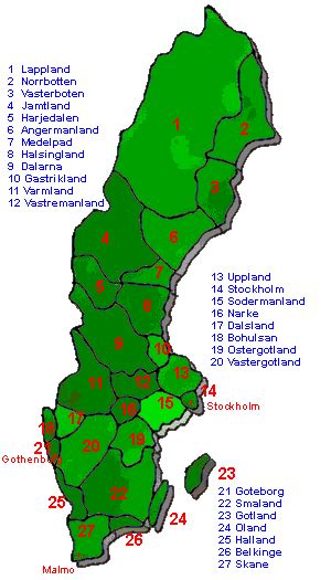 Images and Places, Pictures and Info: sweden map regions