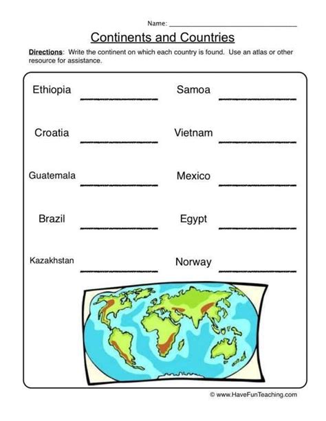 10+ 4Th Grade Geography Worksheets - Grade - Printable-sheets.com | Geography worksheets, Social ...