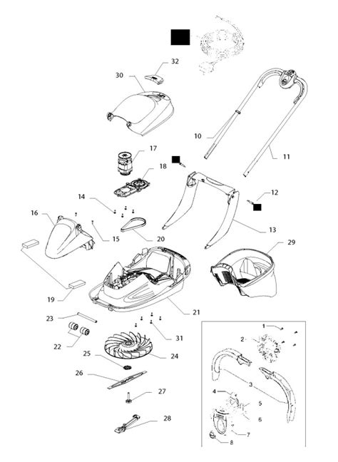 Flymo EASI GLIDE 300 (966452301) Lawnmower PRODUCT COMPLETE Spare Parts ...