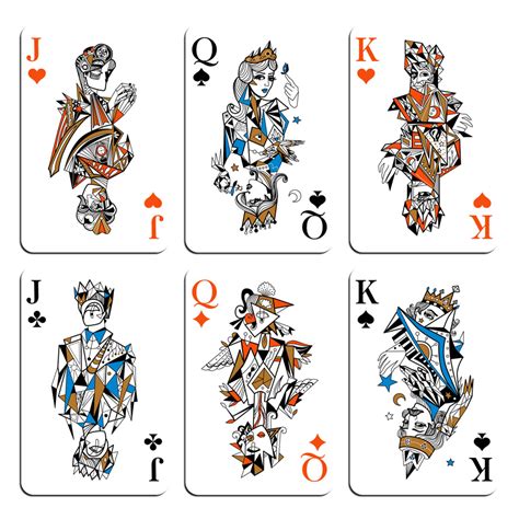 16 Playing Card Designs Images - Queen Playing Card Design, Playing ...