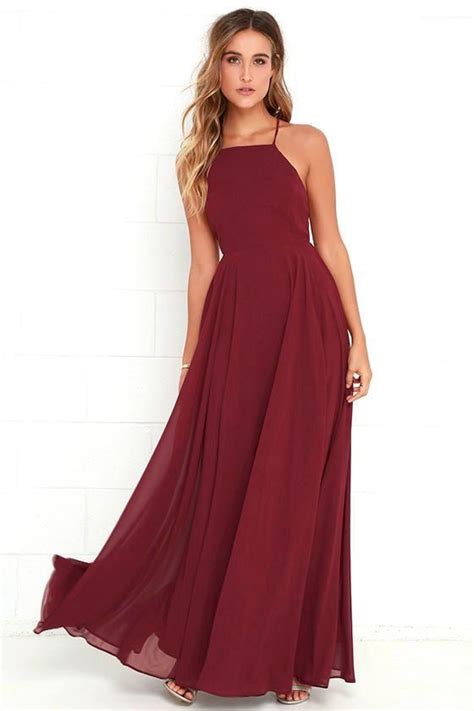 Mythical Kind of Love Wine Red Maxi Dress | 1000 | Wine colored dresses ...