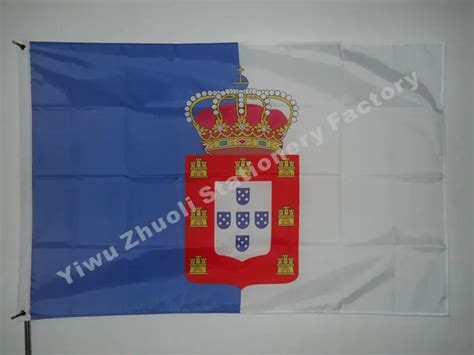 Portugal 1830 Flag 150X90cm (3x5FT) 120g 100D Polyester Double Stitched High Quality Banner ...