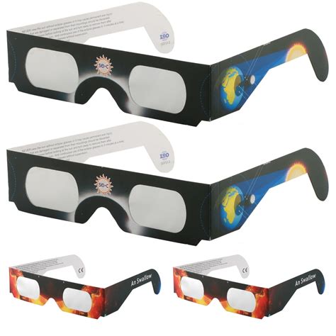 Paper Solar Eclipse Eyeglasses AAS Approved 2024 2023, CE and ISO certified, 5 Packs Random ...