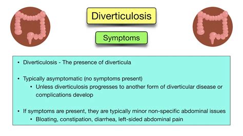 Diverticular Disease: Diverticulitis vs Diverticulosis - Symptoms, Diet ...