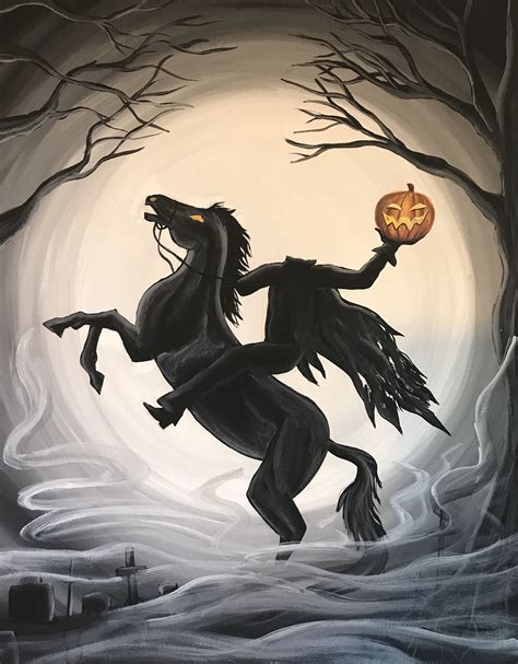 Headless Horseman Halloween Art - Etsy | Headless horseman halloween, Halloween art, Headless ...