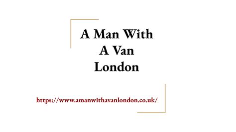 Man and a Van North London by A Man With a Van London - Issuu