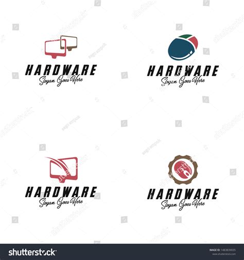 Computer Hardware Logo Vector Electronic Hardware Stock Vector (Royalty ...