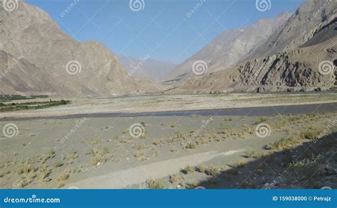 View on Wakhan Corridor in Afghanistan from Tajikistan Stock Photo - Image of shore, wakhan ...