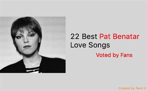 22 Best Pat Benatar Love Songs - NSF News and Magazine