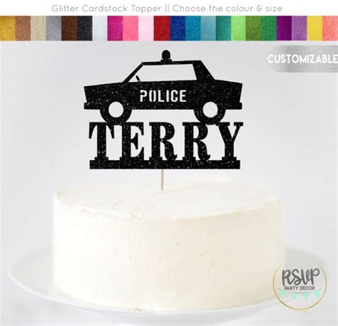 Custom Police Car Cake Topper Police Party Decor Police - Etsy