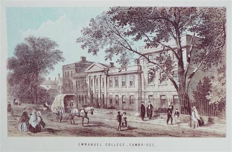 Antique Prints of Emmanuel College Cambridge