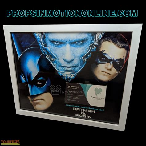 Batman & Robin Victor Fries / Mr Freeze business Card original movie prop