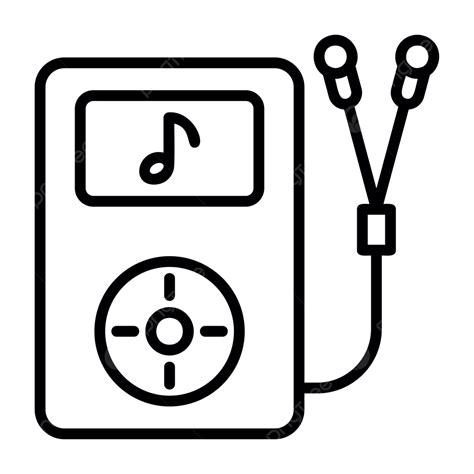 Mp3 Line Icon Vector, Mp3 Icon, Audio, Document PNG and Vector with Transparent Background for ...