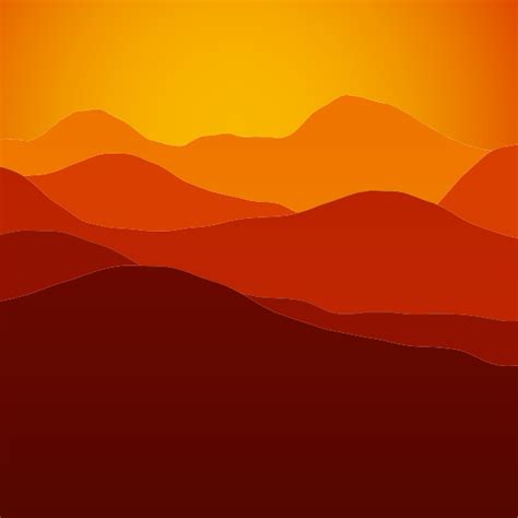 Mountains sunset | Free SVG