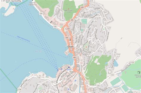 Oban Map Great Britain Latitude & Longitude: Free Scotland Maps