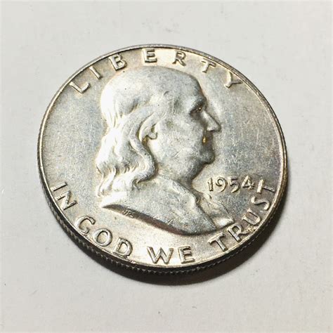 1954 Silver Franklin Half Dollar | Property Room