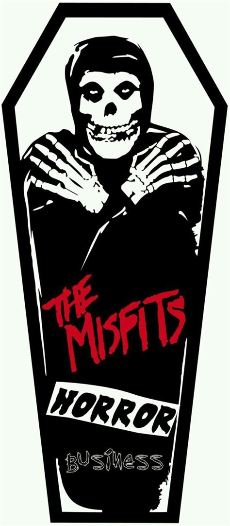 The Misfits-Horror Business | Carteles de rock, Punk dibujo, Logos de bandas