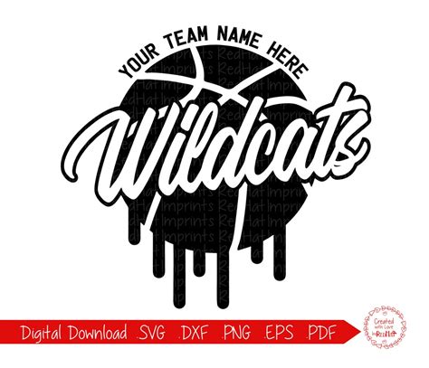 Wildcats Wildcat Basketball Clipart SVG EPS PDF dxf png | Etsy