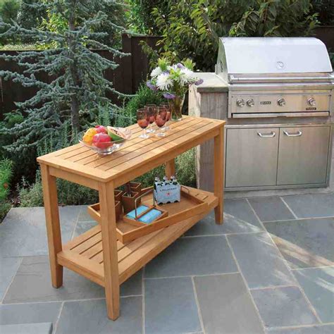 Outdoor Buffet Table with Cabinets - Home Furniture Design