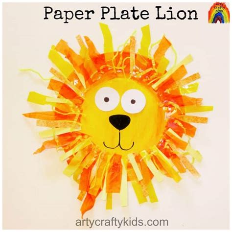 Paper Plate Lion