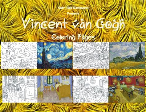 Vincent van Gogh Coloring Pages | Van gogh coloring, Vincent van gogh ...