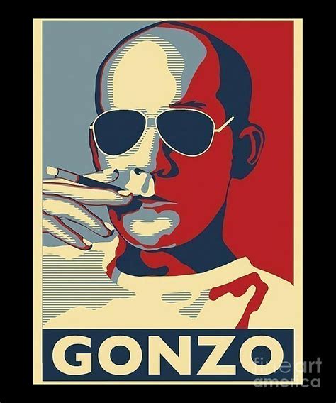 The Good Vintage Hunter Thompson Gonzo Into Success Digital Art by ...