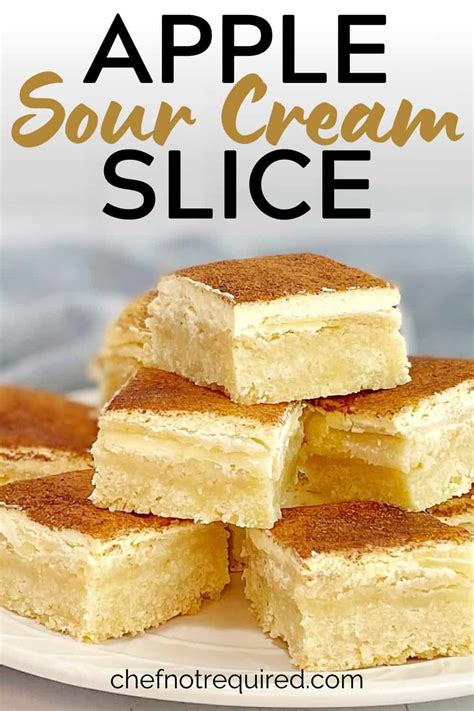 Apple Sour Cream Slice · Chef Not Required...