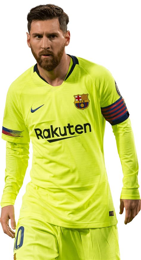 Lionel Messi Barcelona football render - FootyRenders