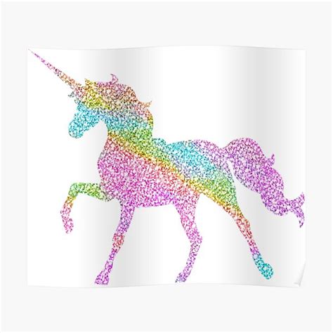 "Sparkly Rainbow Unicorn" Poster for Sale by jwyly12 | Redbubble