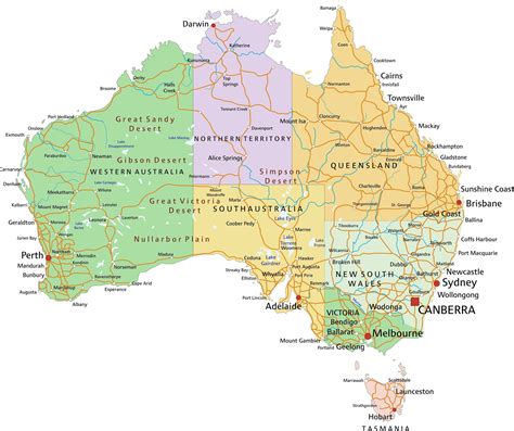 Map Australia