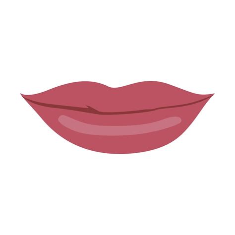 Premium Vector | Beautiful lips vector art illustration isolated on white background