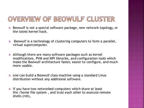 Beowulf cluster