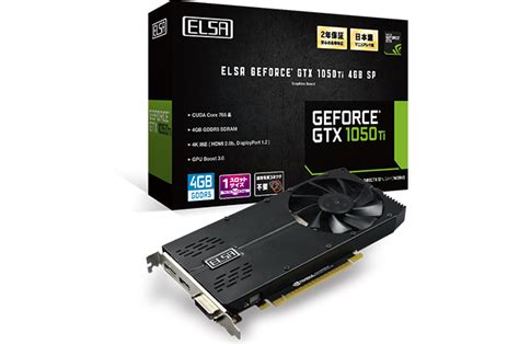 ELSA Launches a Single-Slot GeForce GTX 1050 Ti 4 GB SP