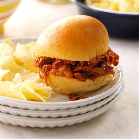 Sweet & Smoky Pulled Pork Sandwiches Recipe | Taste of Home