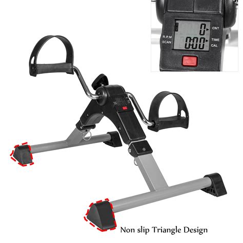 Bike Pedal Exerciser with LCD Monitor Resistance and Resistance for Men ...