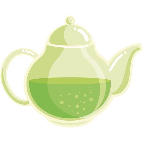 transparent teapot with green tea 24096700 PNG