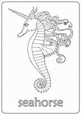 Seahorse Printable Coloring Pages Start With Simple Ones And Move  sketch template
