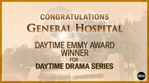 2023 Daytime Emmy Winner for Outstanding Drama Series: : r/SoapNet