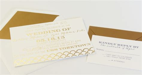 gold foil invitation dodeline design charleston sc