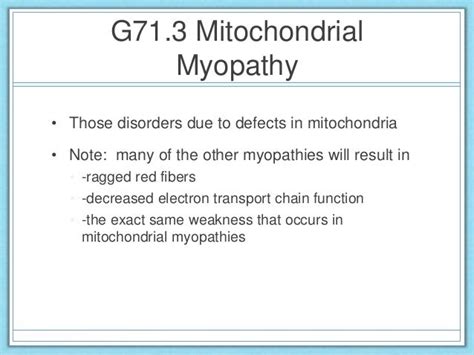 MitoAction Mitochondrial Myopathy