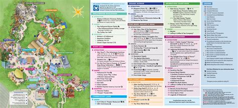 Hollywood Studios Map Walt Disney World - Updated July 2021!