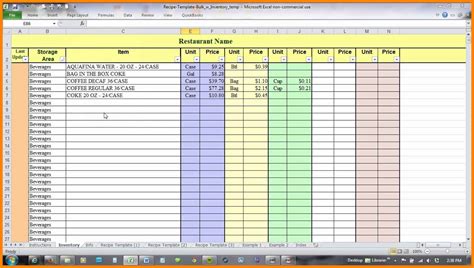 Free Recipe Costing Spreadsheet — db-excel.com