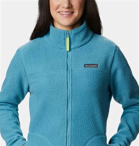 Blue Columbia Jackets Women Cheap - Columbia Northern Reach Full Zip Sherpa Fleece Clothing