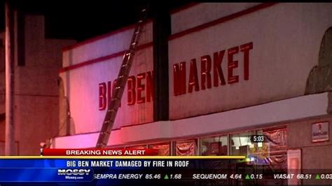 Big Ben Market damaged by fire in roof | cbs8.com