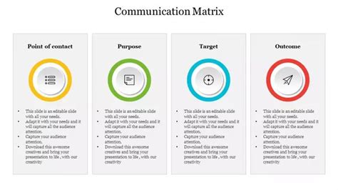 Communication Matrix PowerPoint Template and Google Template ...