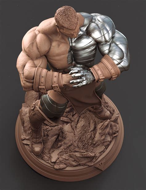 Was made for private commision | Colossus, Character statue, Wolverine art