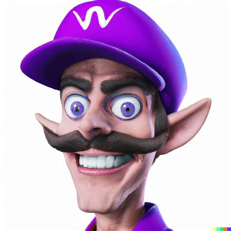 "A hyperrealistic picture of waluigi from Nintendo, 8K" : r/dalle2