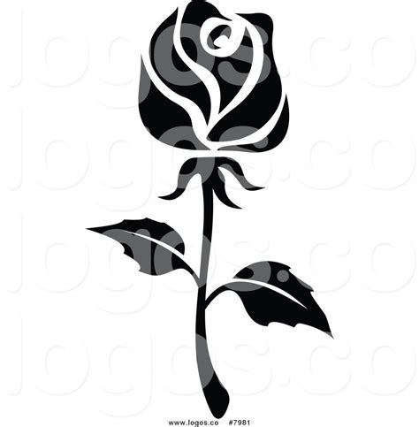 Black and White Rose Logo - LogoDix